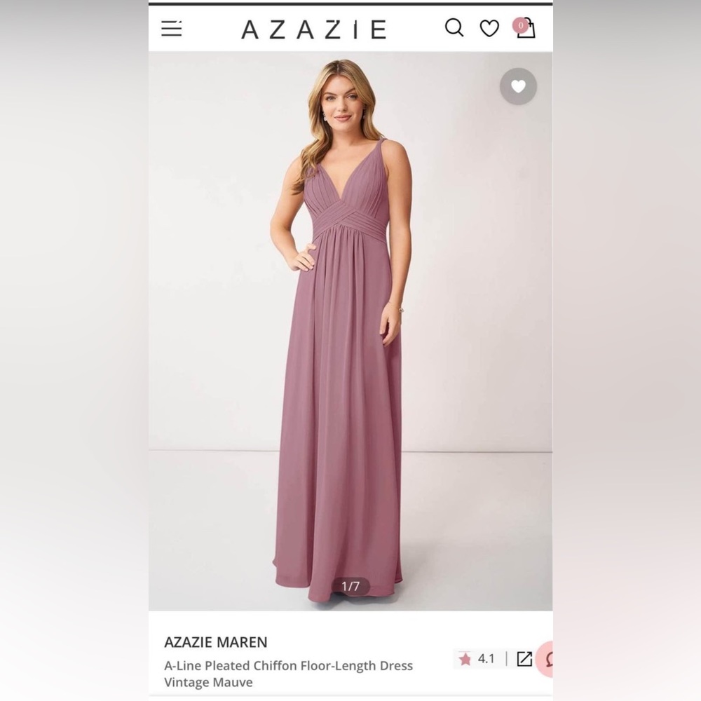 Azazie Maren - Vintage Mauve - Size A4